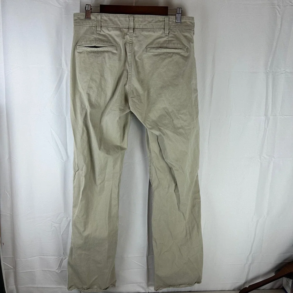 BKE Denim Jake Chino Pants Mens 32L Khaki Tan Straight Leg Stretch 32x32‎